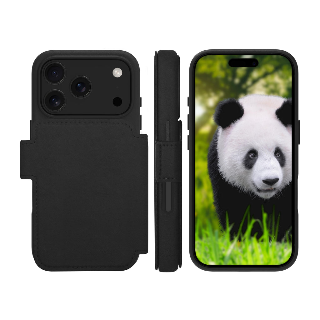 Coque de Protection Folio Lynge MS pour iPhone 17 Pro, Noir