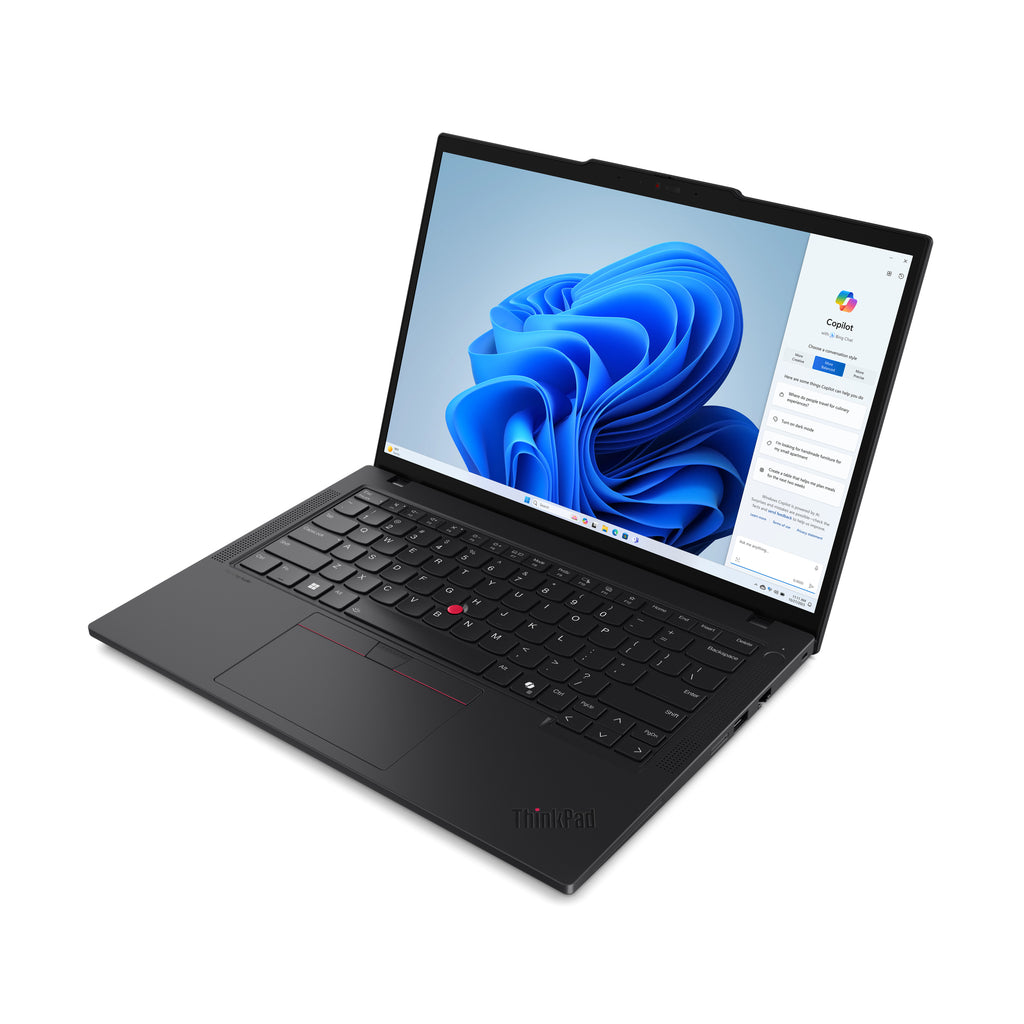 Lenovo ThinkPad T14 Gen 5 (Intel) Intel Core Ultra 7 155U Ordinateur portable 35,6 cm (14") WUXGA 32 Go DDR5-SDRAM 512 Go SSD Wi-Fi 6E (802.11ax) Windows 11 Pro Nordique Noir