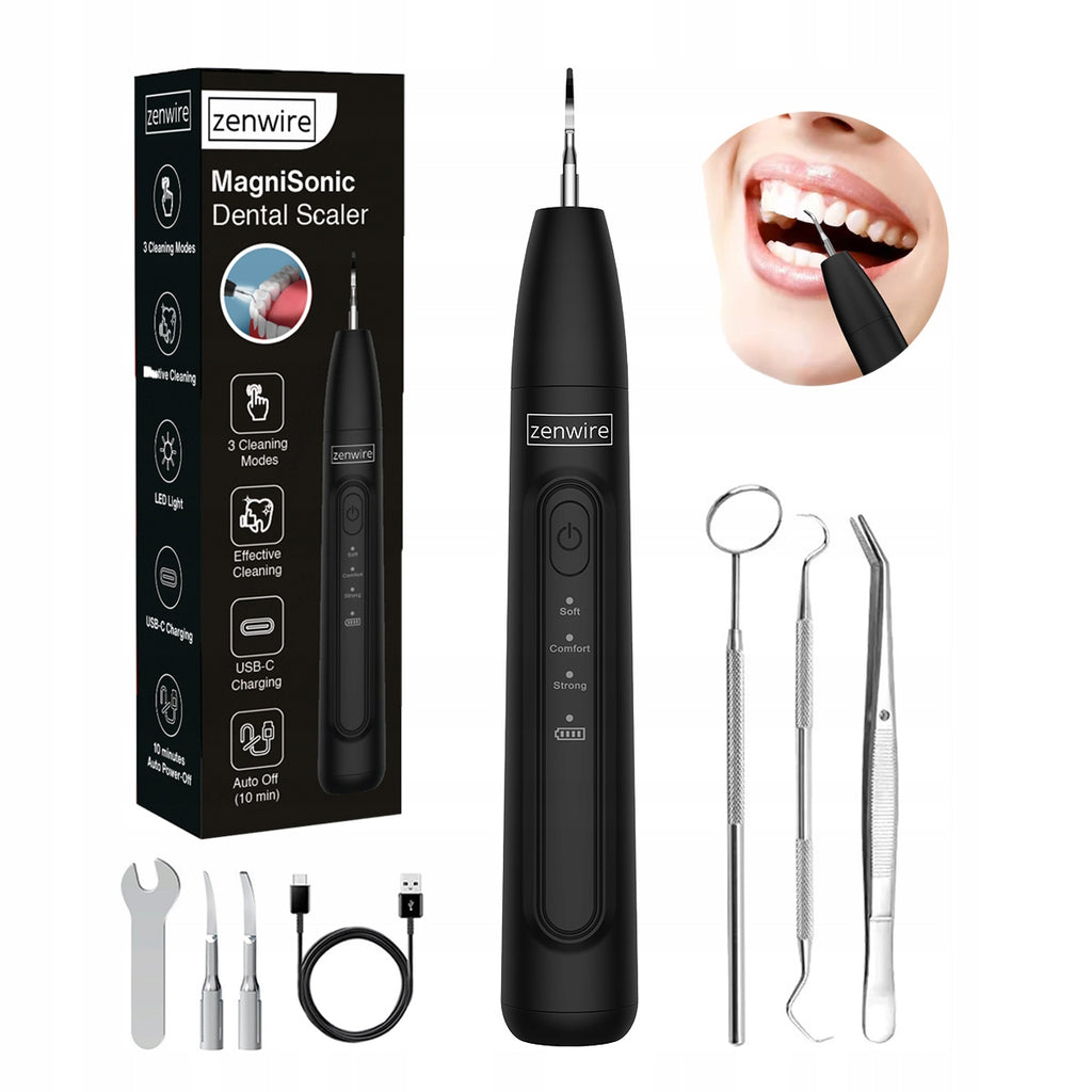 Détartreur dentaire à ultrasons avec lumière LED Zenwire J09