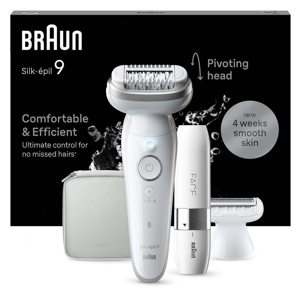 Braun Silk-épil 9 9-341 Épilateur 40 Pinces, Blanc
