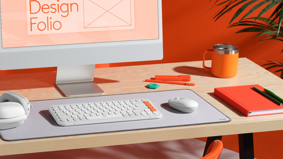 Logitech POP Mus med emoji knap Hvid