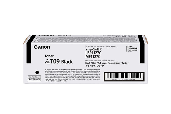 Canon Toner T09 BK, Cartouche de Toner Originale, Noir