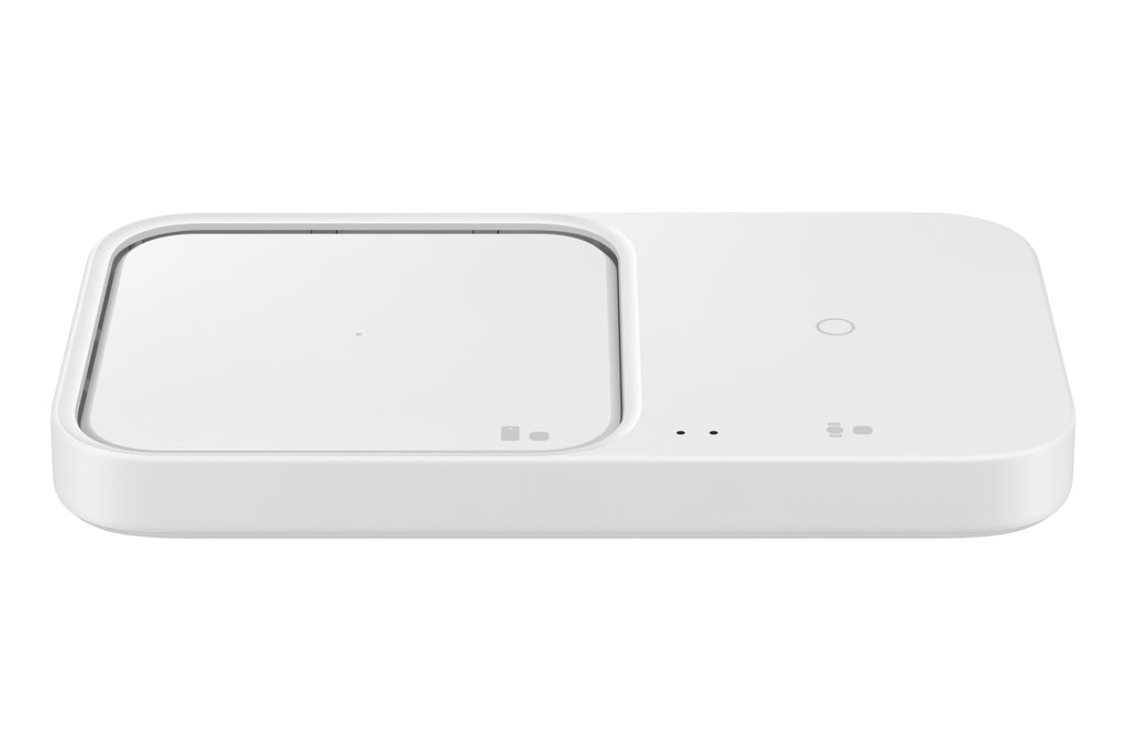 Samsung EP-P5400 Chargeur Sans Fil Duo 15W, Blanc, pour Smartphone, Écouteurs et Smartwatch