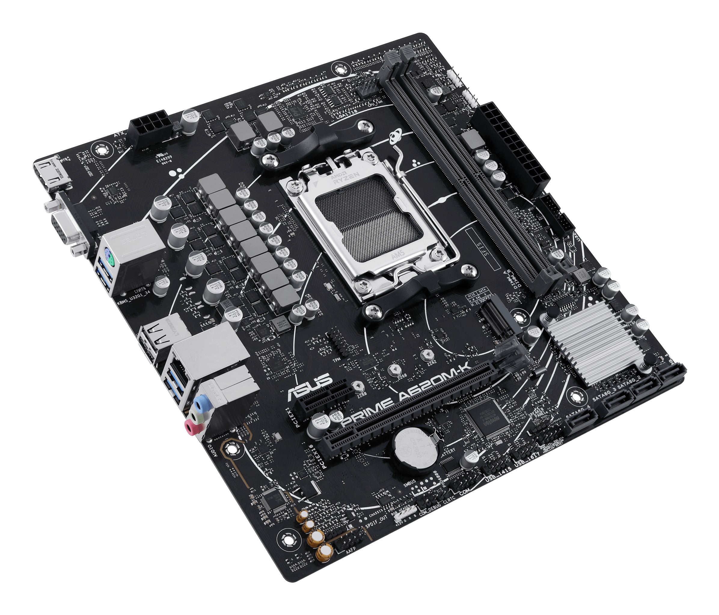 ASUS PRIME A620M-K AMD A620 Emplacement AM5 micro ATX