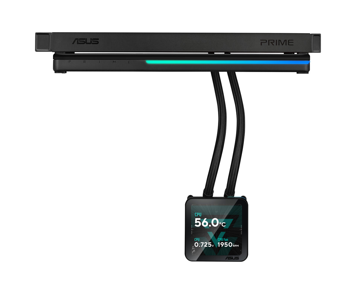 ASUS PRIME SLC II 360 ARGB LCD Processeur Refroidisseur de liquide tout-en-un 12 cm Noir 1 pièce(s)