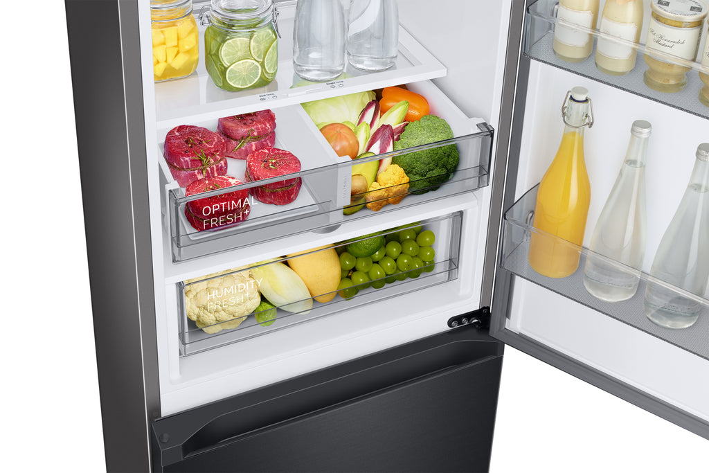 Samsung Réfrigérateur Combiné Bespoke AI - Carbone- Connecté - 344L - Classe E -RB34C7B5EB1