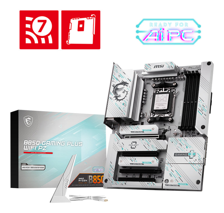 MSI B850 GAMING PLUS WIFI PZ carte mère AMD B850 Emplacement AM5 ATX