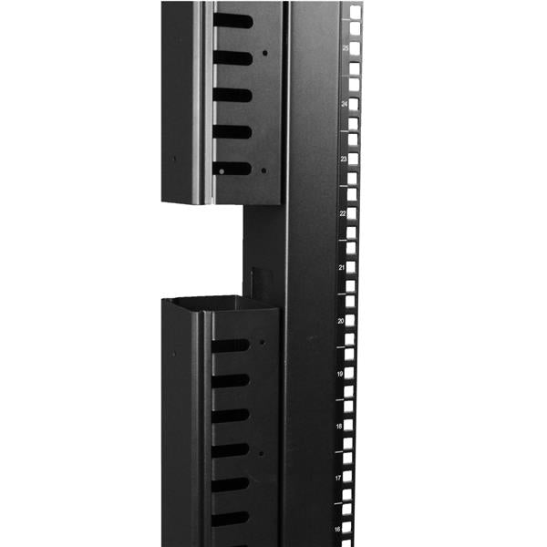 StarTech.com Lot de 2 Organiseurs de Câbles Verticaux 20U, Panneaux de Gestion 91cm pour Rack 40U