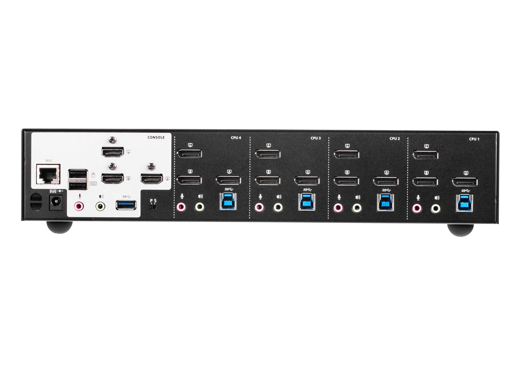 ATEN Commutateur KVMP™ trois affichages DisplayPort 4K 4 ports USB 3.0