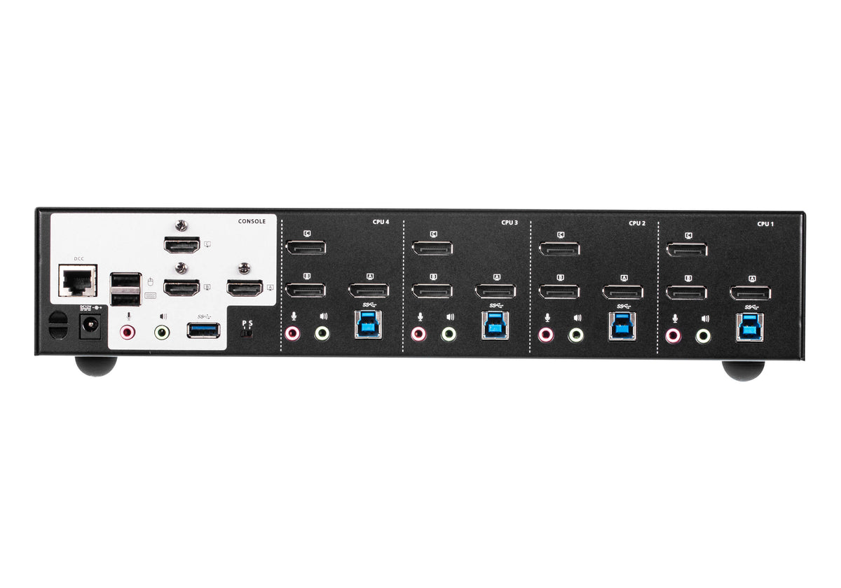 ATEN Commutateur KVMP™ trois affichages DisplayPort 4K 4 ports USB 3.0