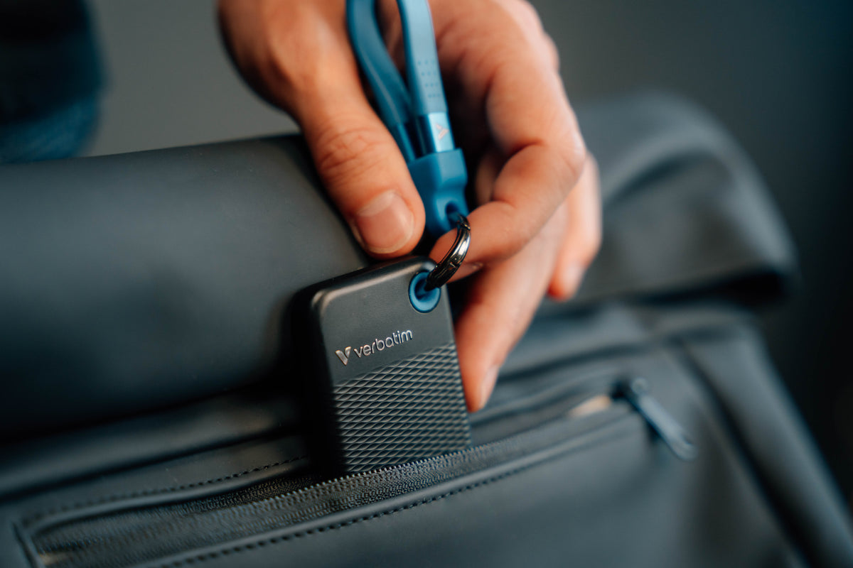 Verbatim Pocket SSD 2 To USB Type-C 3.2 Gen 2, Noir et Bleu