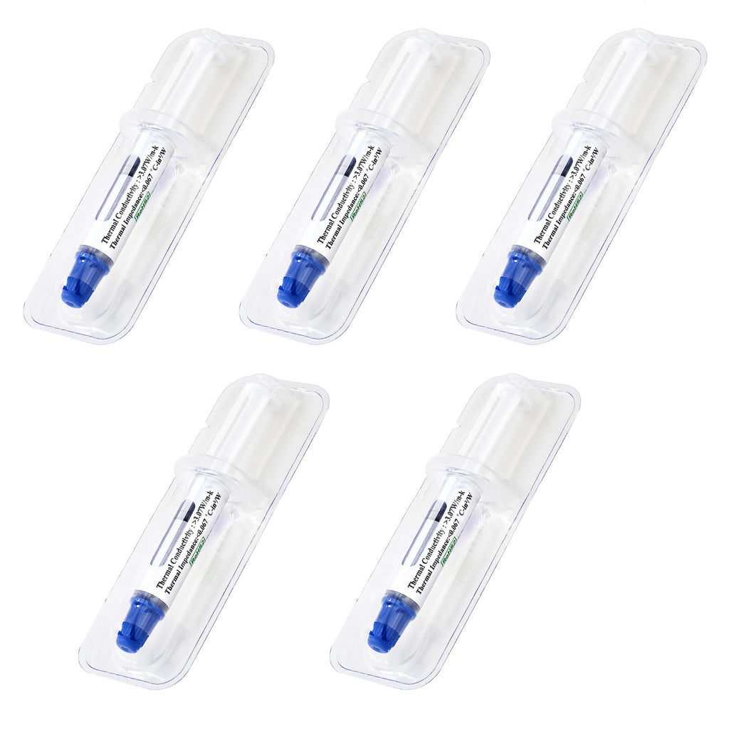 StarTech.com Pâte Thermique pour CPU et GPU, Lot de 5 Seringues Refermables de 1,5g