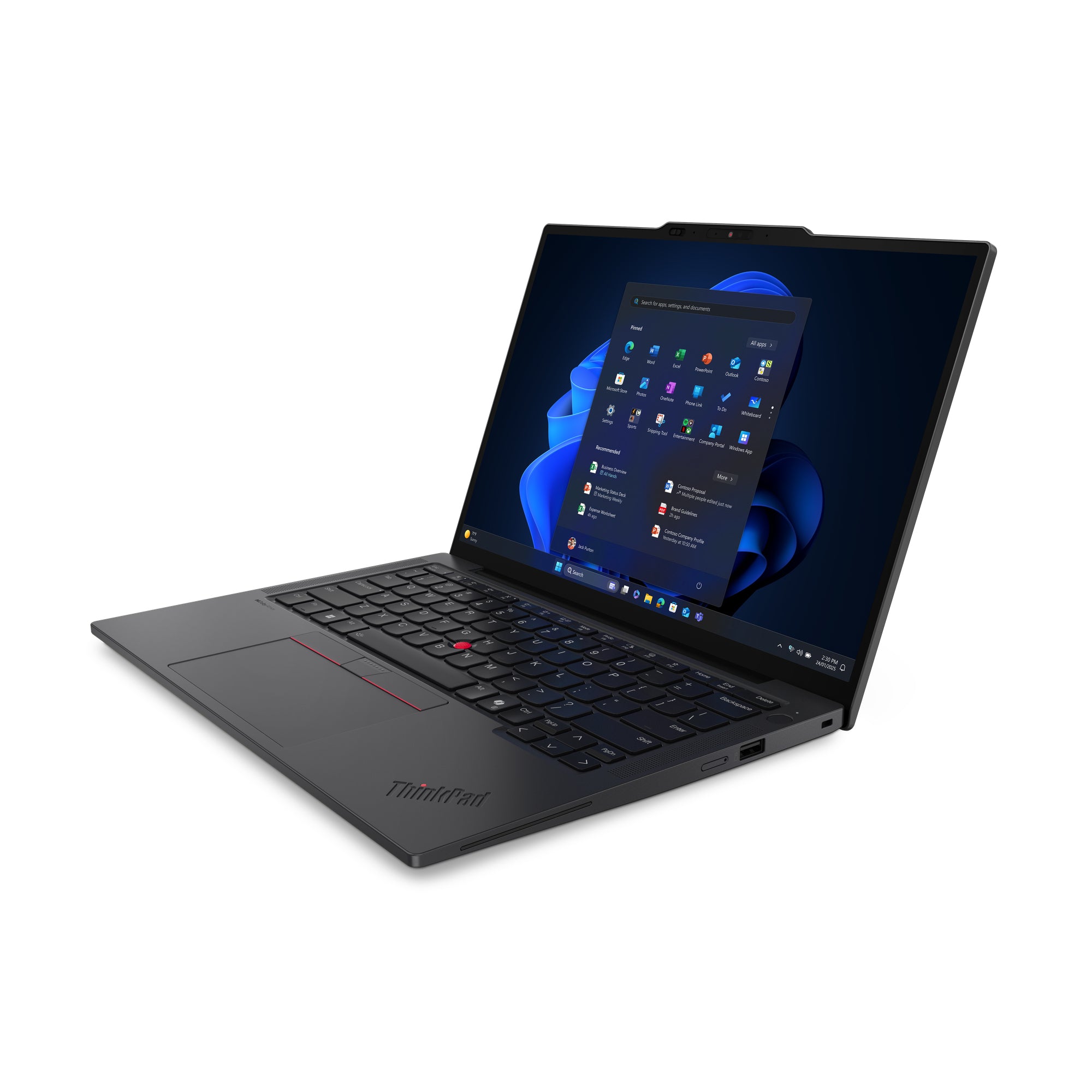 Lenovo ThinkPad X13 Gen 6 (Intel) Intel Core Ultra 7 255U Ordinateur portable 33,8 cm (13.3") WUXGA 32 Go LPDDR5x-SDRAM 1 To SSD Wi-Fi 7 (802.11be) Windows 11 Pro Allemand Noir