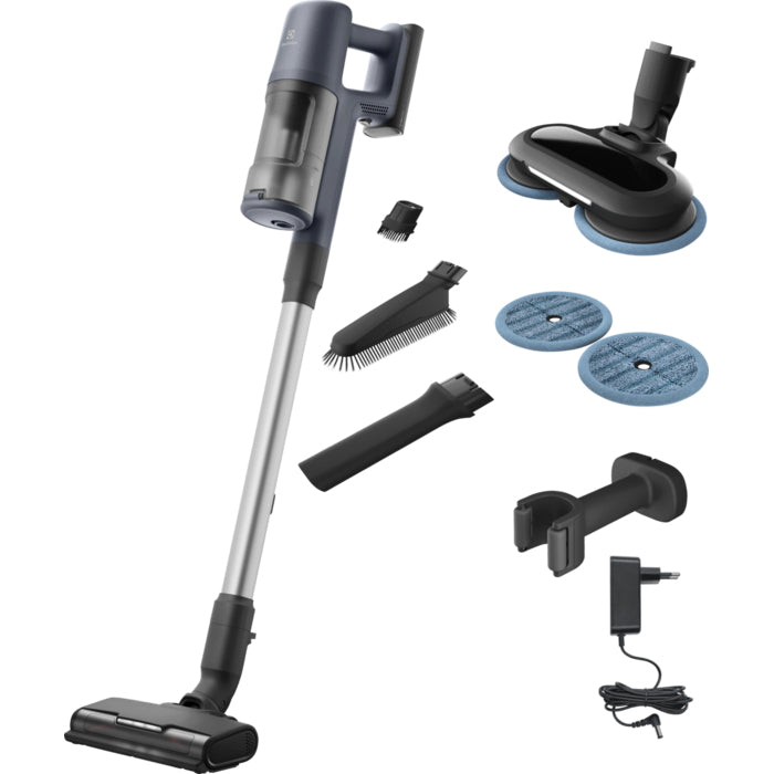 Electrolux EP61H21WET Aspirateur-balai 2 en 1 Batterie Sec Sans sac 0,6 L 85 W Bleu 2,5 Ah