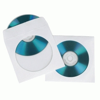 Hama CD-ROM Paper Sleeves 50, White 50 disques Blanc