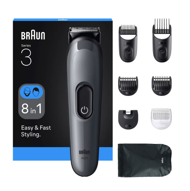 Braun AIO3540 tondeuse à cheveux Noir, Gris 14 Hybrides nickel-métal (NiMH)