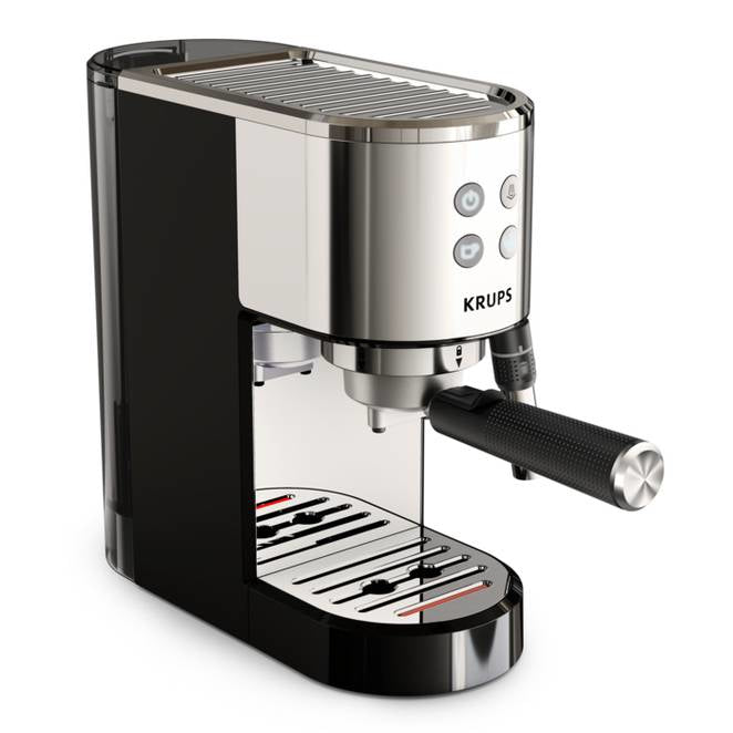 Krups Virtuoso + XP444C10 Kaffemaskine Rustfrit stål - vue 3