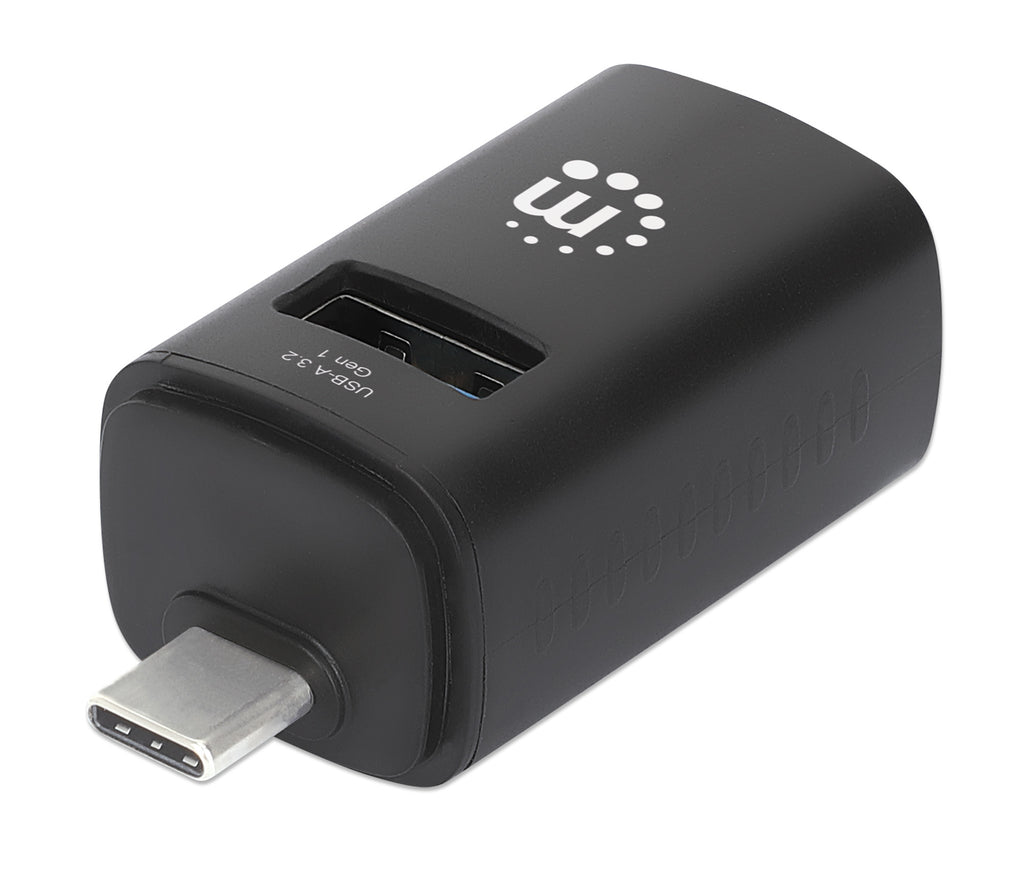 Manhattan Hub USB-C 3 ports ultra compact, 1x USB 3.0 5 Gbit/s et 2x USB 2.0 480 Mbit/s