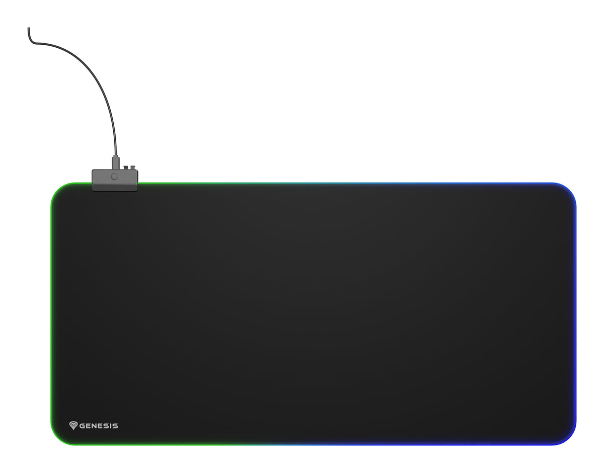 Tapis de souris de jeu Boron 500 XXL RGB, Noir