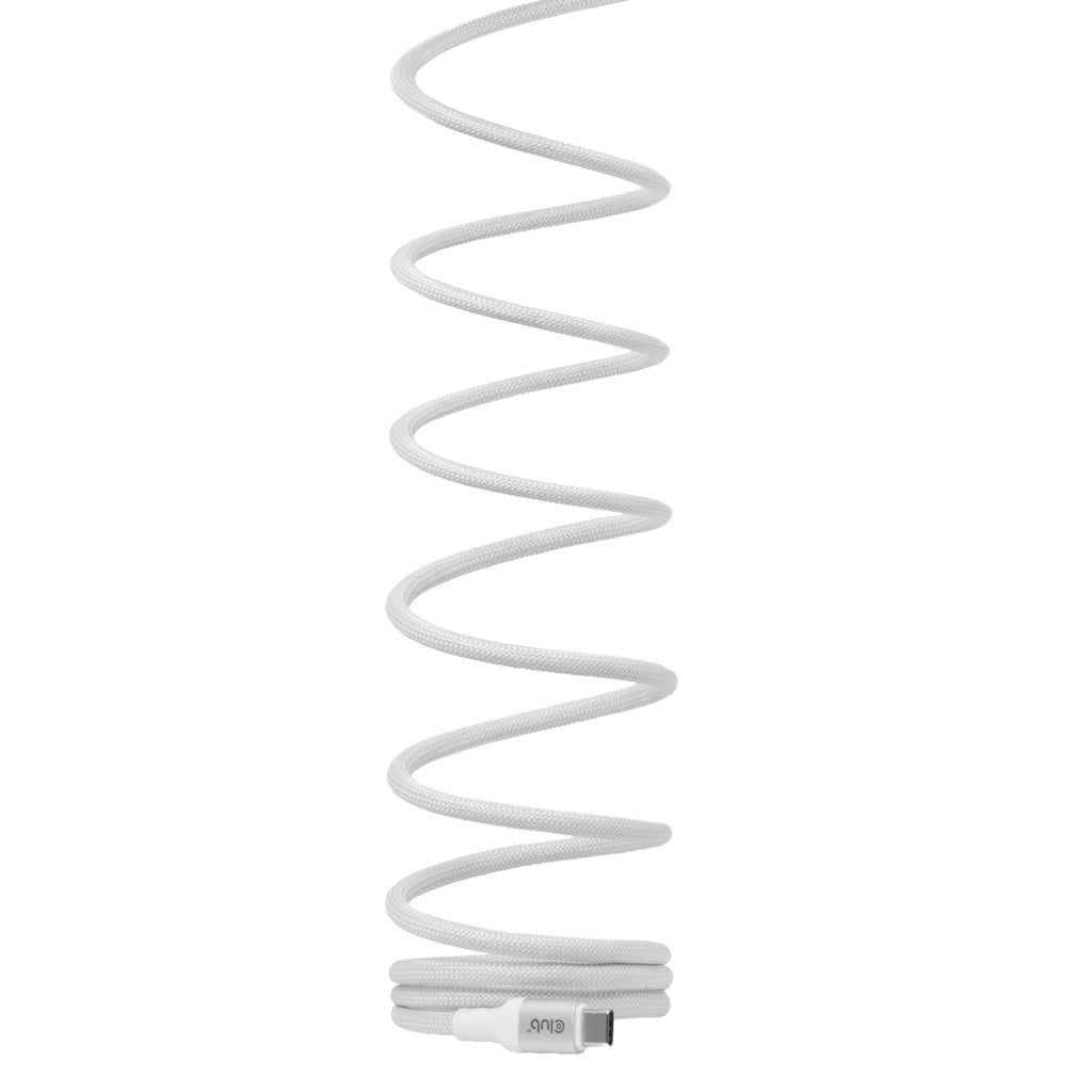 CLUB3D CLUB 3D USB-C Magnetic-Coil Cable White câble USB 2 m USB C 0,48 Gbit/s 240 W Blanc