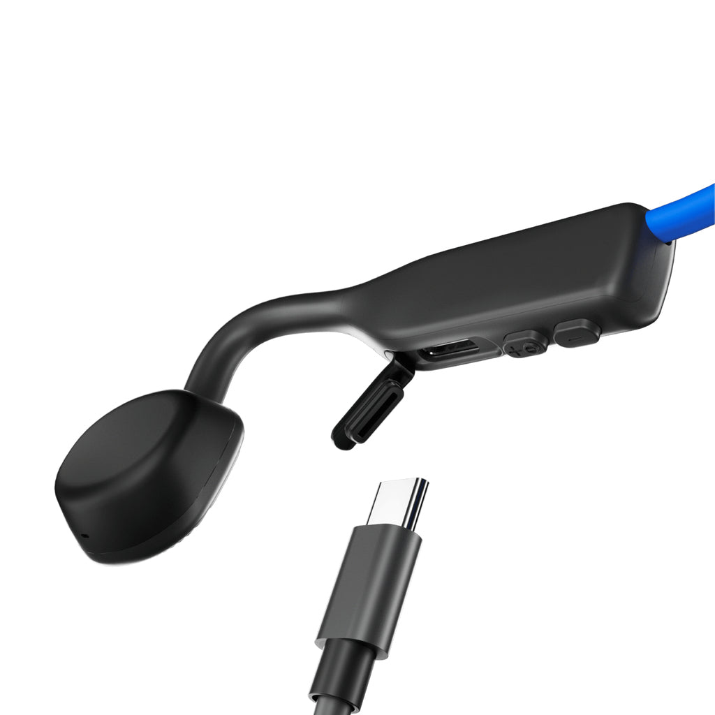 SHOKZ OpenMove Casque Sans Fil Bluetooth avec Crochets Auriculaires, Bleu