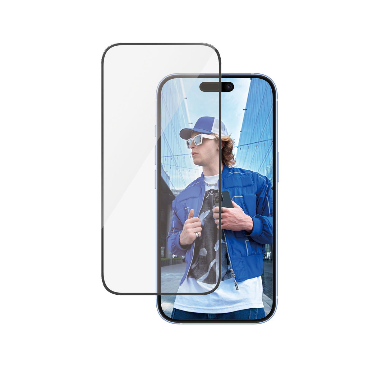 PanzerGlass Protection d'écran Ultra-Wide Fit pour iPhone 16 et iPhone 15, Transparent, Lot de 50 pièces