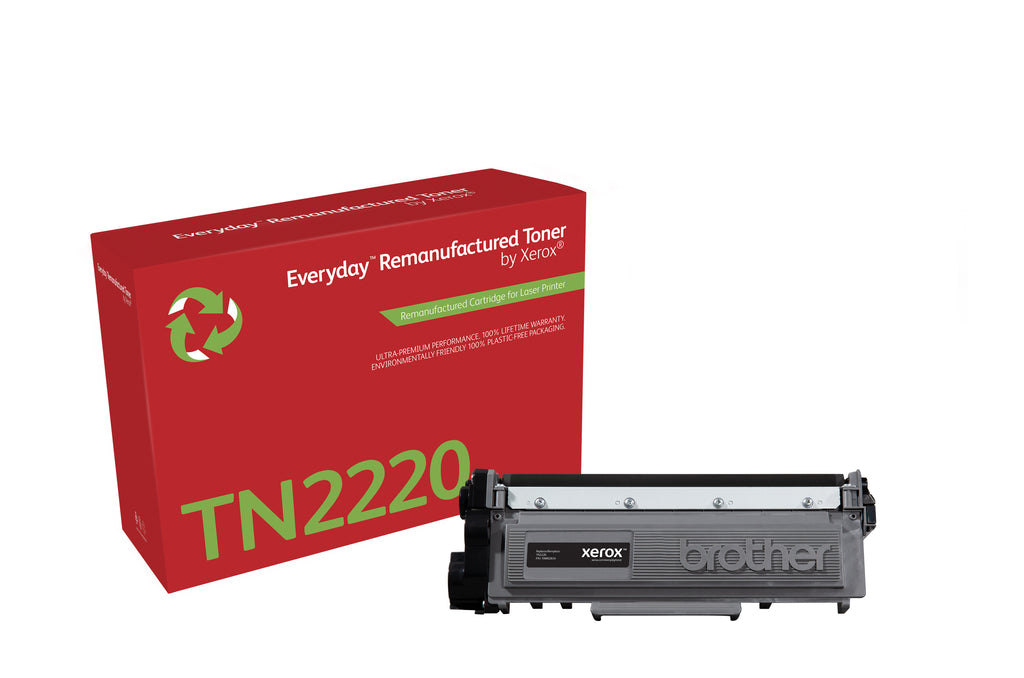 Toner remanufacturé Mono Everyday™ de Xerox compatible avec Brother TN2220, Grande capacité
