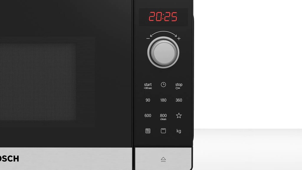 Bosch Bosch Serie 2 FEL023MS2 micro-onde Noir, Acier inoxydable Micro-onde simple Comptoir 20 L 800 W