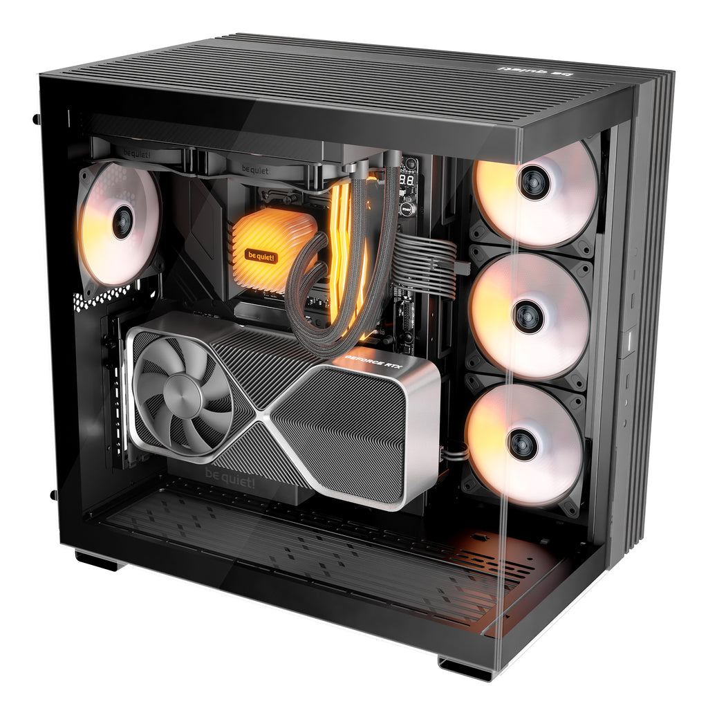 be quiet! Light Base 600 DX Noir | Boîtier PC ARGB vitré, Mini ITX / Micro ATX / ATX