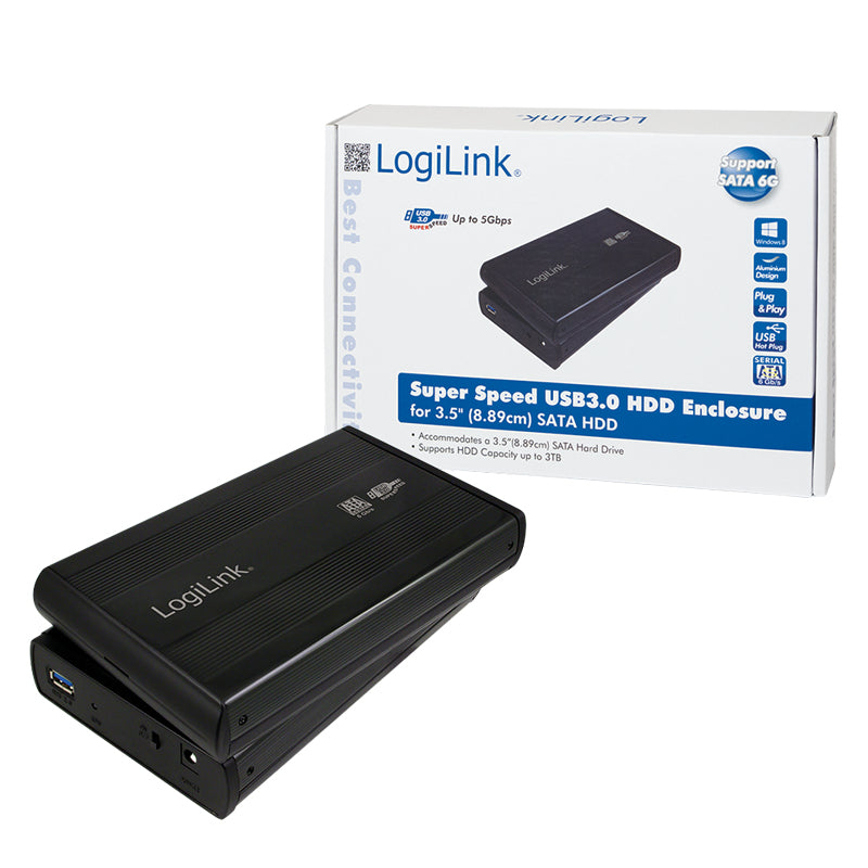 LogiLink UA0107 Boîtier de Disque Dur 3.5" SATA Noir