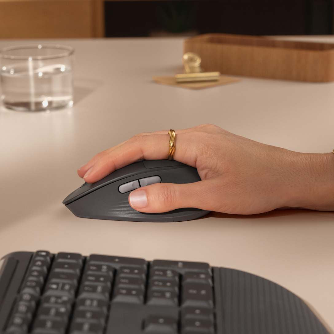 Logitech Signature Comfort Plus M850 L ratón Universal mano derecha RF Wireless + Bluetooth Óptico 4000 DPI