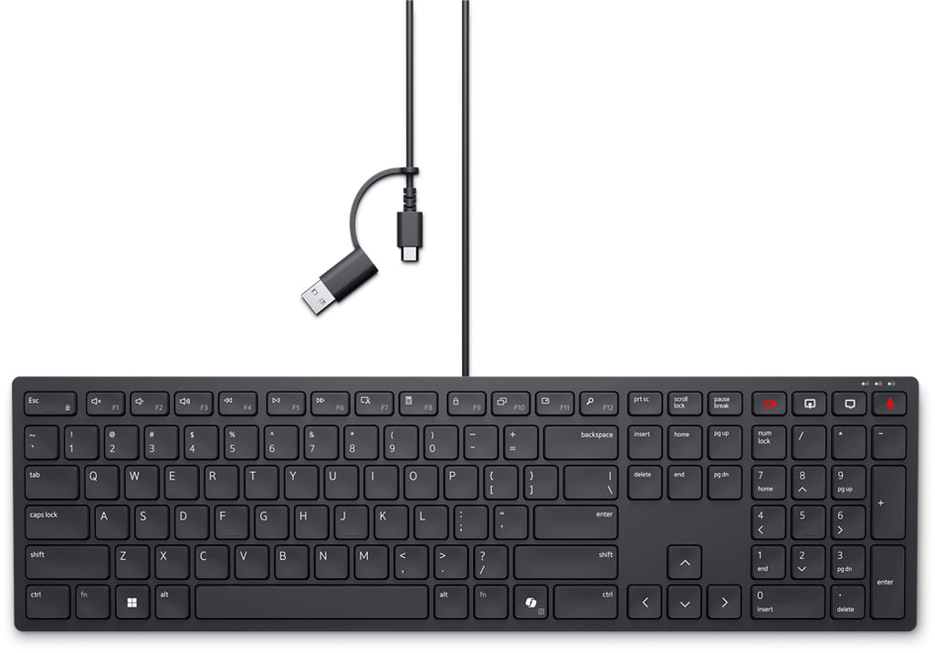 DELL Clavier filaire de collaboration Pro - KB525C - États-Unis international (QWERTY)