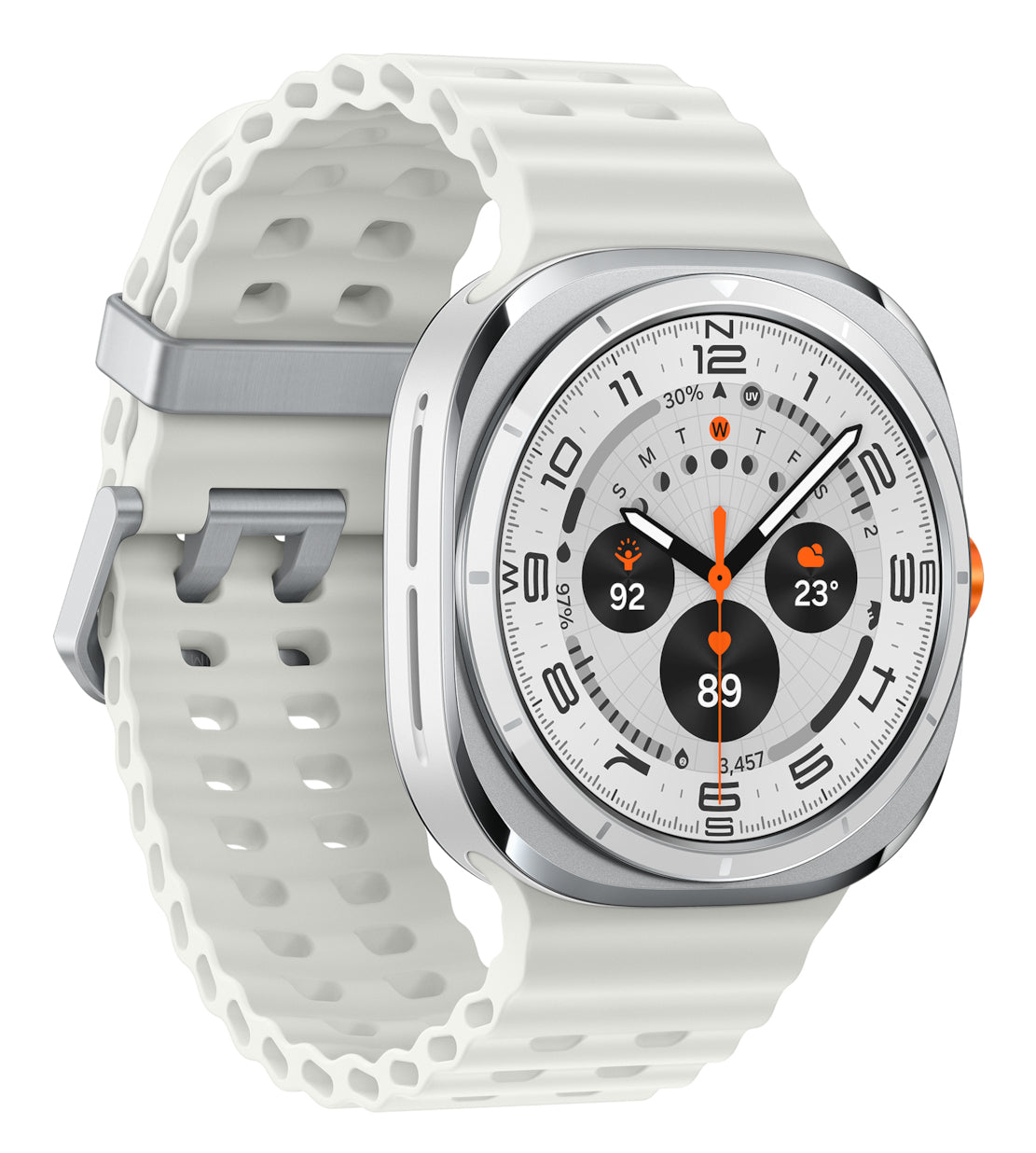 Samsung Galaxy Watch Ultra 3,81 cm (1.5") AMOLED 47 mm Numérique 480 x 480 pixels Écran tactile 4G Blanc Wifi GPS (satellite)