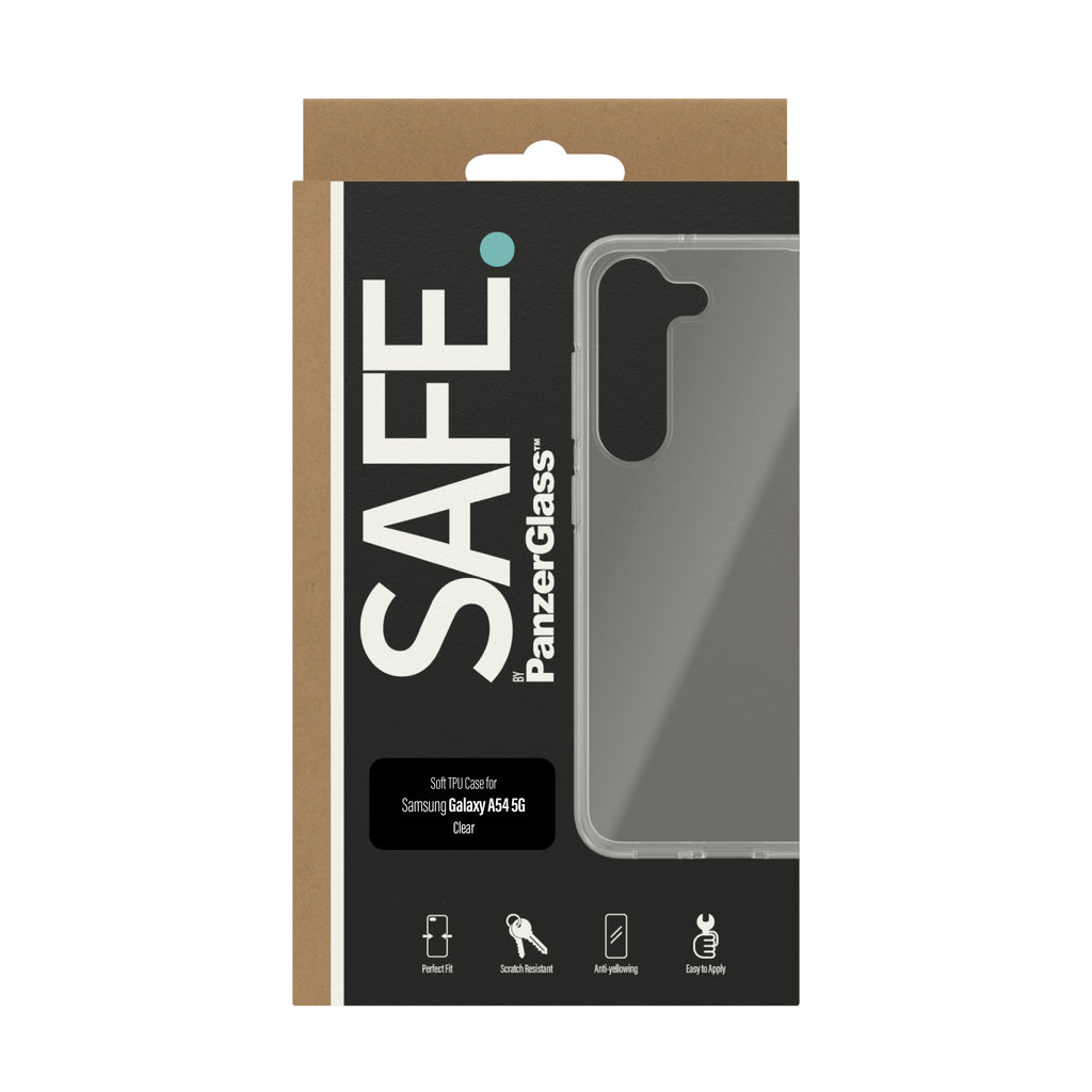 PanzerGlass SAFE. TPU Case pour Samsung Galaxy S23, Coque de Protection Transparente