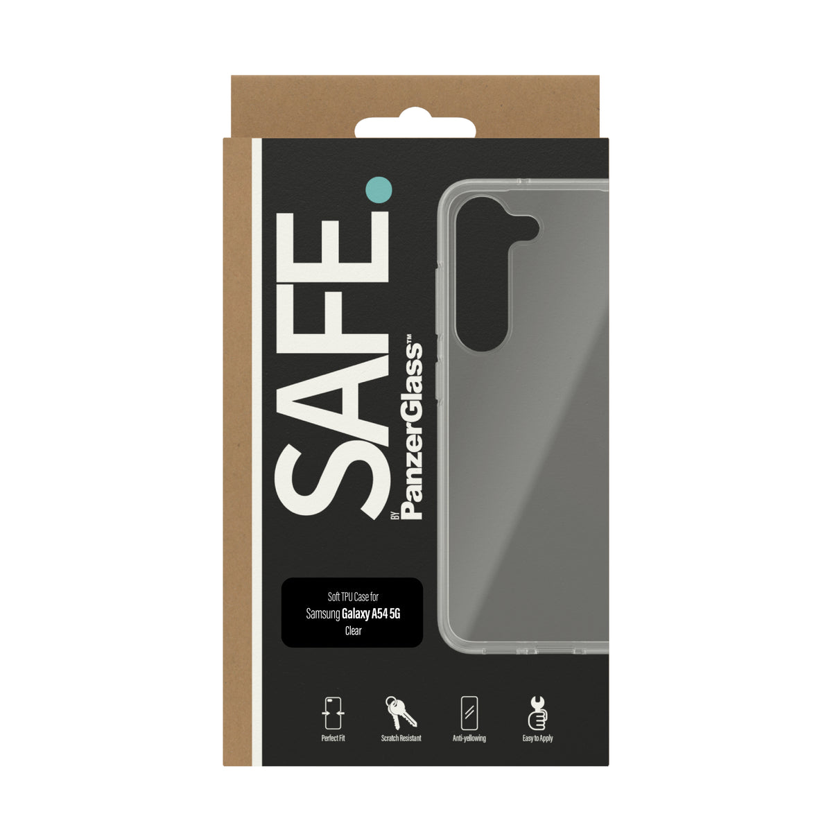 PanzerGlass SAFE. TPU Case pour Samsung Galaxy S23, Coque de Protection Transparente