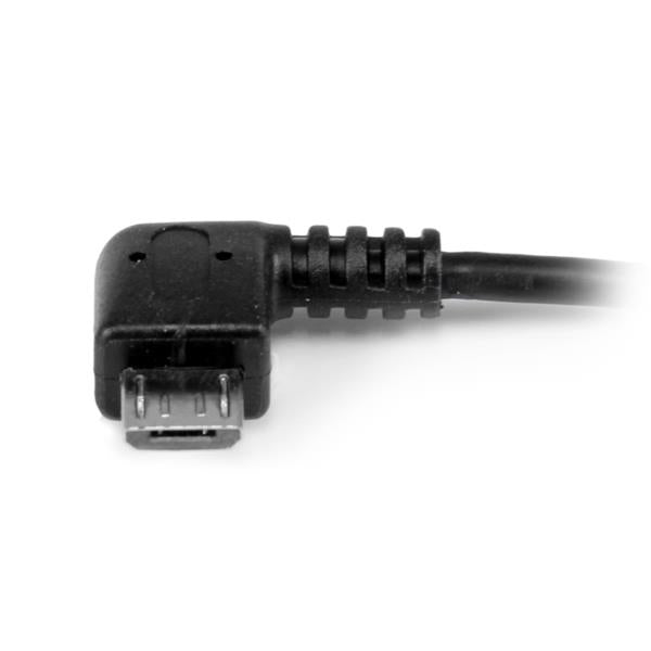StarTech.com Câble Adaptateur Micro USB Angle Droit vers USB Host OTG, 12cm, Mâle vers Femelle