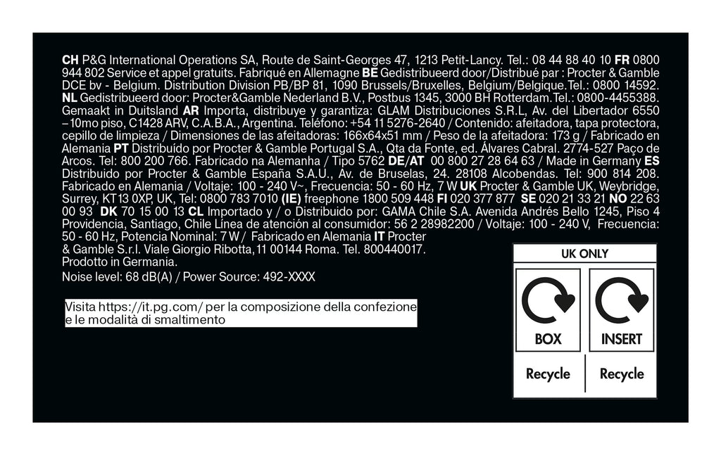 Braun Series 5 52-B1000s Rasoir à grille Noir