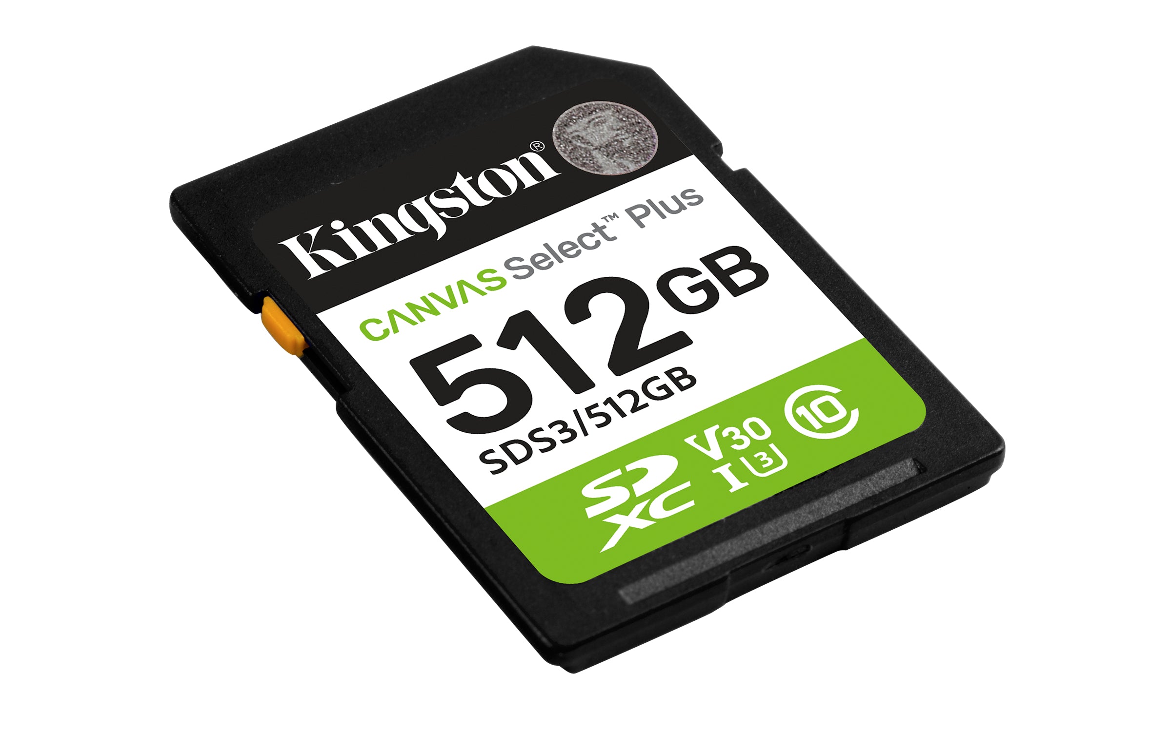 Kingston Technology 512 Go SDXC Canvas Select Plus Gen3 150 Mo/s C10 UHS-I U3 V30
