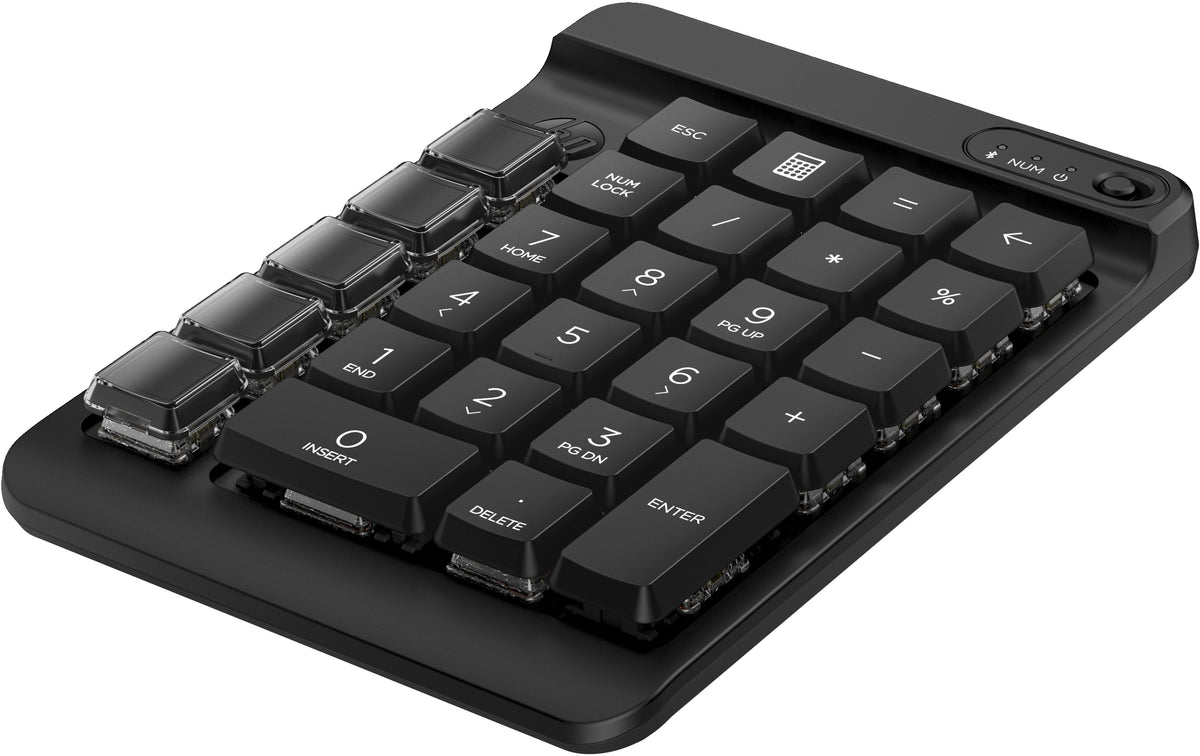 Clavier Numérique Sans Fil Programmable HP 435, Bluetooth, Mécanique, Noir
