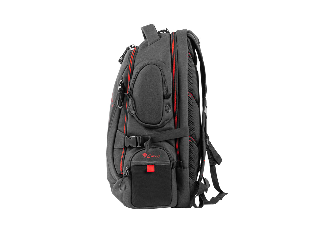 GENESIS Pallad 550 43,9 cm (17.3") Sac à dos Noir, Rouge