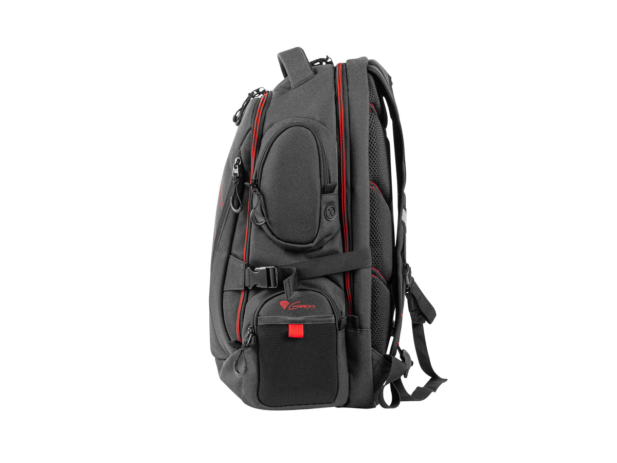 GENESIS Pallad 550 43,9 cm (17.3") Sac à dos Noir, Rouge