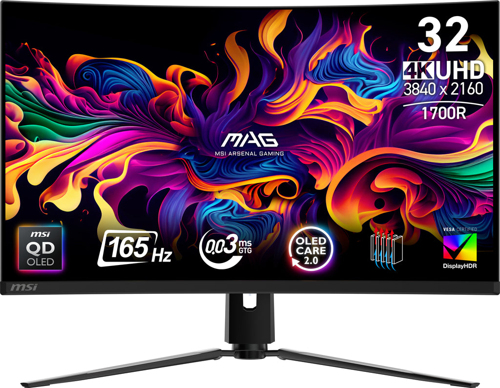 MSI MAG 321CUP QD-OLED écran plat de PC 80 cm (31.5") 3840 x 2160 pixels 4K Ultra HD Noir