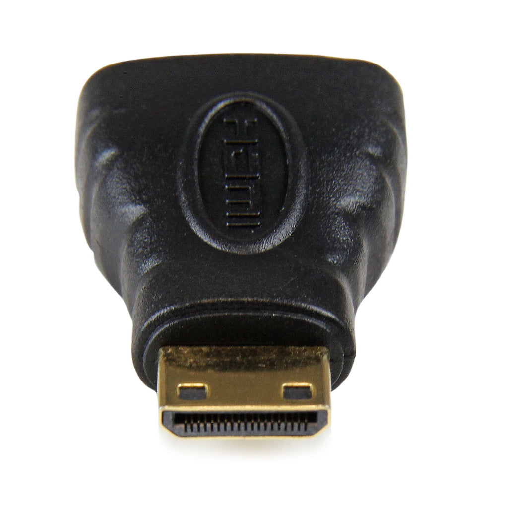 StarTech.com Adaptateur Mini HDMI vers HDMI, Haute Vitesse 4K 30Hz, HDMI 1.4, Connecteurs Plaqués Or, Noir