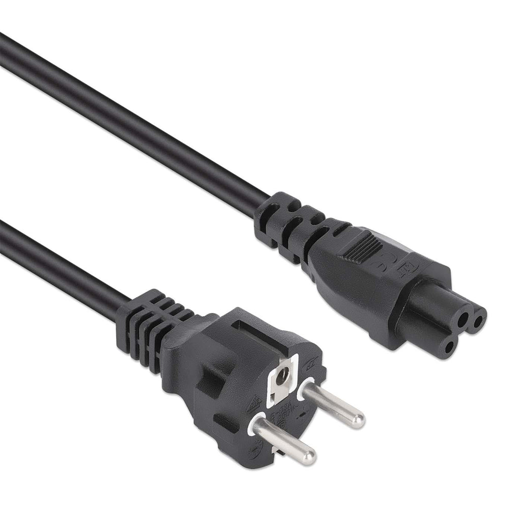 Manhattan 354172 Câble d'Alimentation Noir 1 m CEE7/7 vers IEC C5