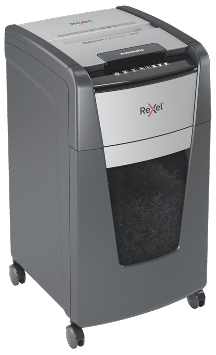 Rexel Optimum AutoFeed+ 225X destructeur de papier Destruction croisée 55 dB 23 cm Noir, Gris