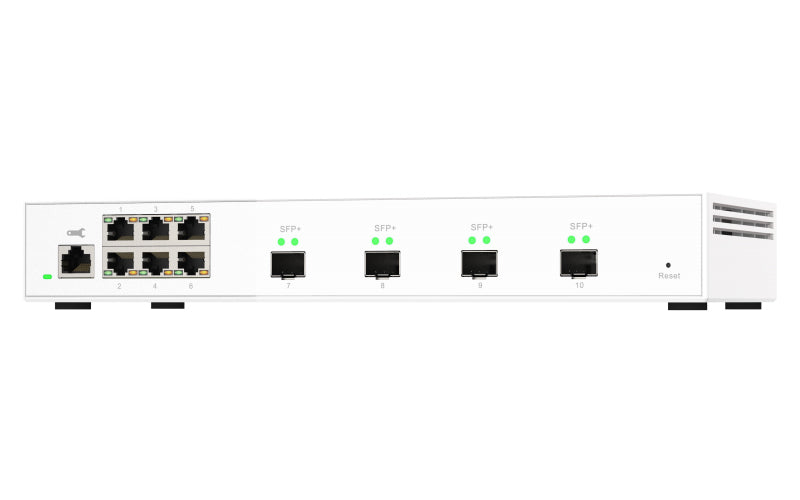 QNAP QSW-M2106-4S commutateur réseau Géré L2 2.5G Ethernet (100/1000/2500) Blanc - vue 3