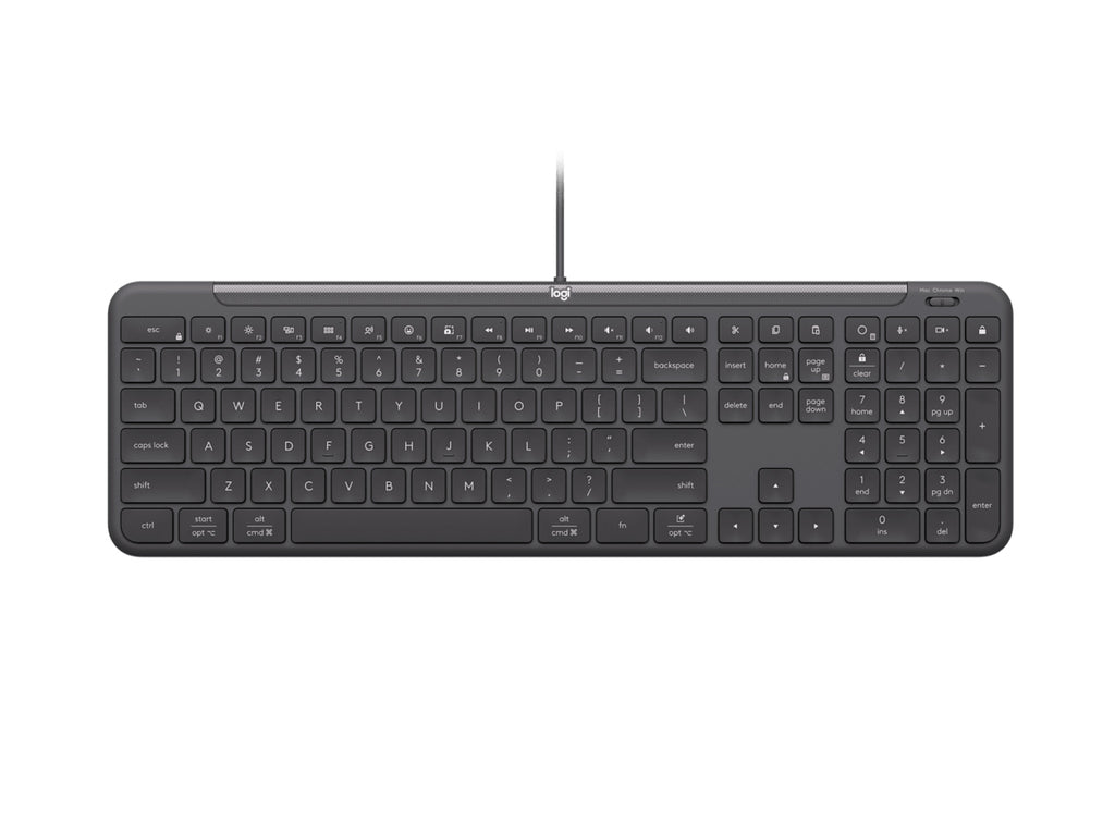 Logitech Signature Slim Wired K620 For Business teclado Universal USB QWERTY Nórdico Grafito
