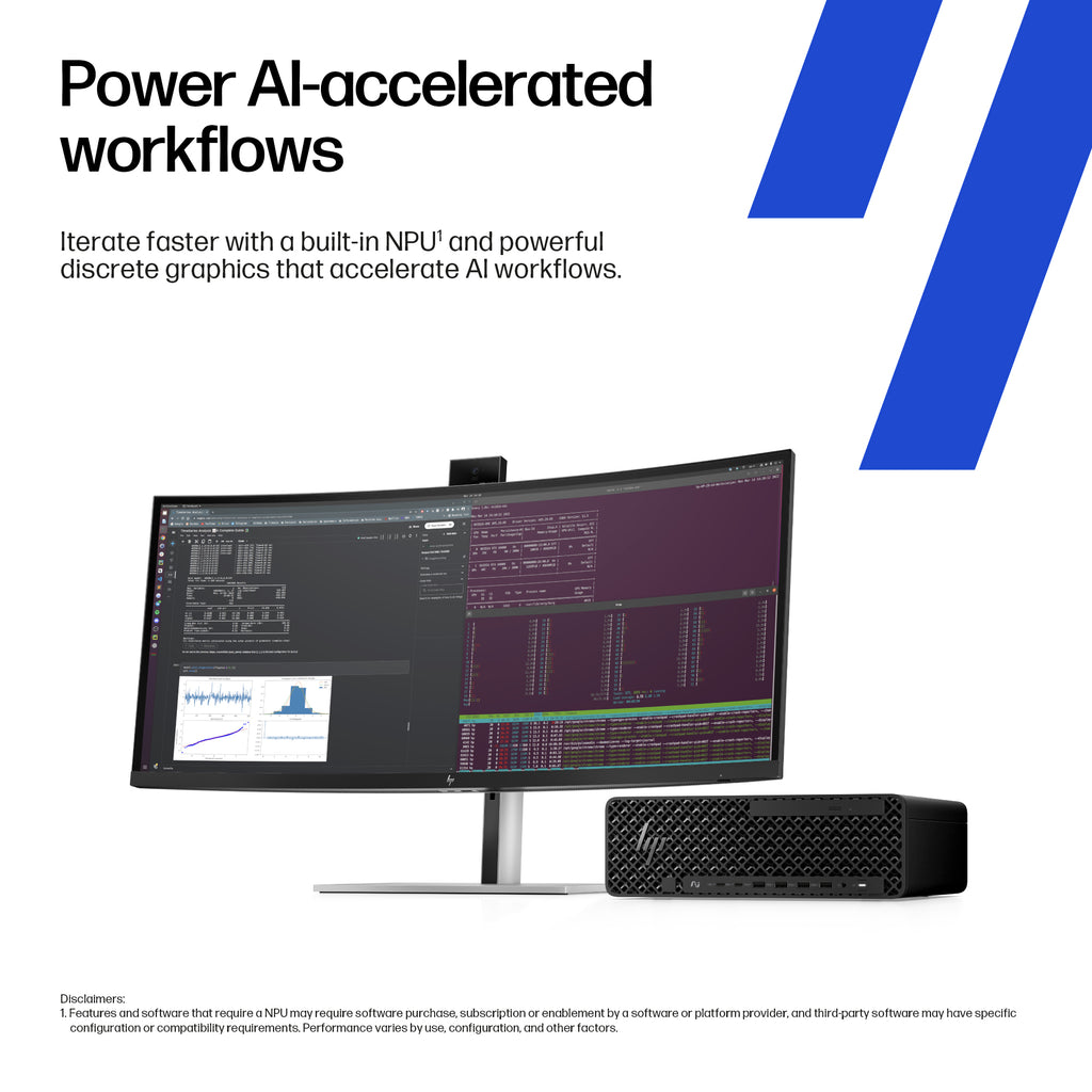 HP Workstation Z2 G1i SFF Core Ultra 7 265K 32GB 1TB NVIDIA RTX A400 / Intel Graphics Windows 11 Pro