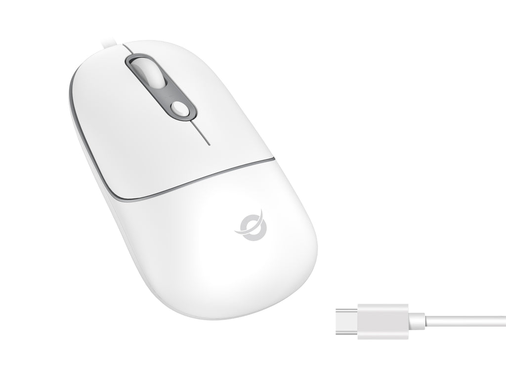 Conceptronic REGAS02W souris Universel Ambidextre USB Type-C Optique 2400 DPI