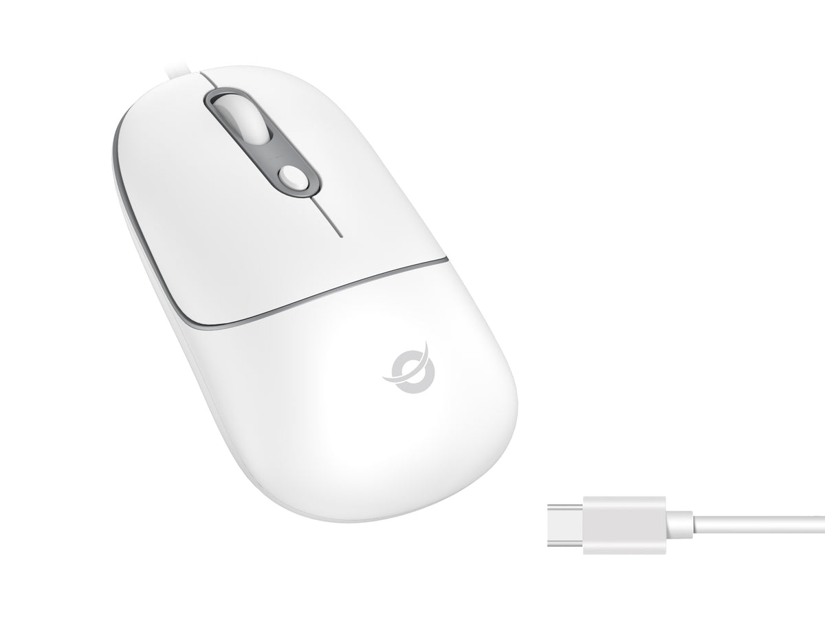 Conceptronic REGAS02W souris Universel Ambidextre USB Type-C Optique 2400 DPI